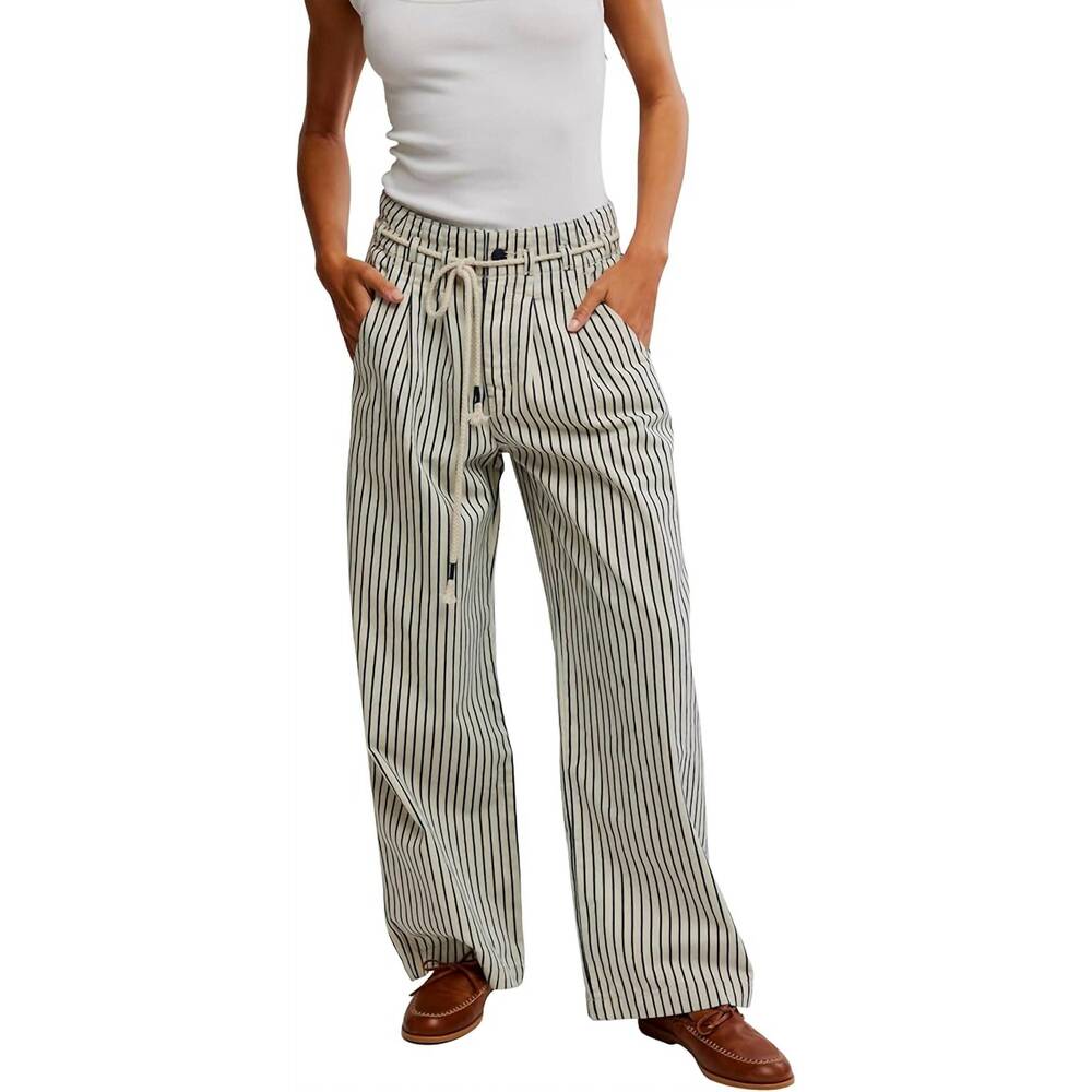 NEW FREE PEOPLE dakota cinched jeans in washed railroad